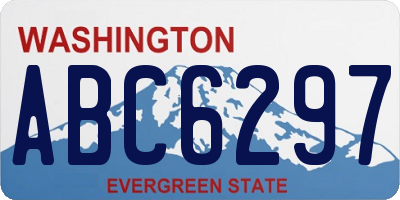 WA license plate ABC6297