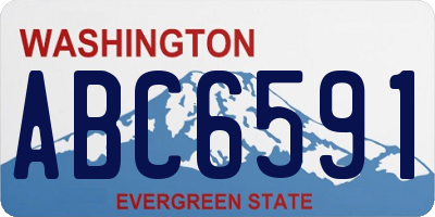 WA license plate ABC6591