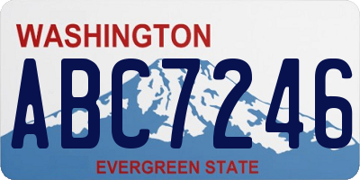 WA license plate ABC7246