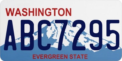 WA license plate ABC7295