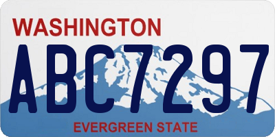 WA license plate ABC7297