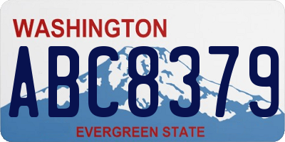 WA license plate ABC8379