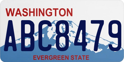 WA license plate ABC8479