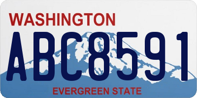 WA license plate ABC8591