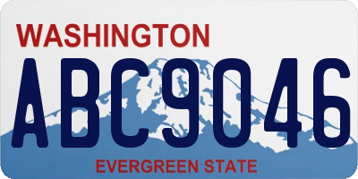 WA license plate ABC9046