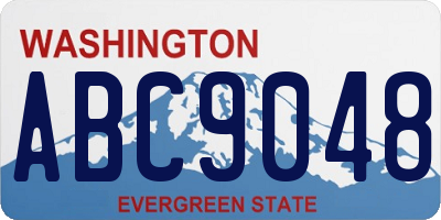 WA license plate ABC9048