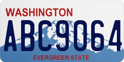 WA license plate ABC9064