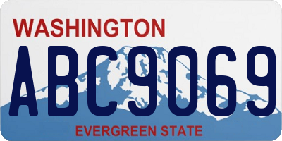 WA license plate ABC9069