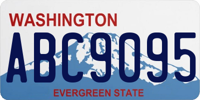WA license plate ABC9095