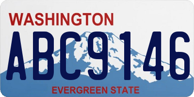 WA license plate ABC9146
