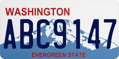WA license plate ABC9147