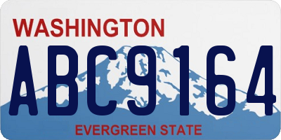 WA license plate ABC9164