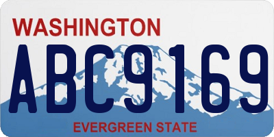 WA license plate ABC9169