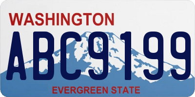 WA license plate ABC9199