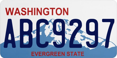 WA license plate ABC9297