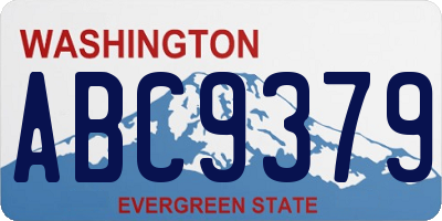 WA license plate ABC9379