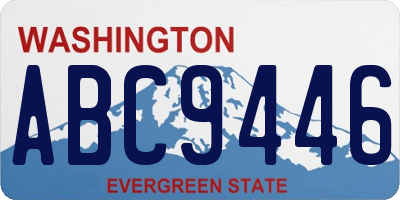 WA license plate ABC9446