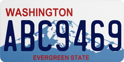 WA license plate ABC9469