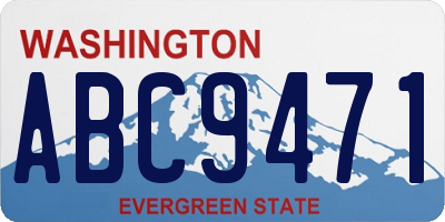WA license plate ABC9471