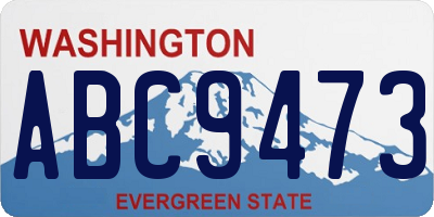 WA license plate ABC9473