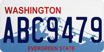 WA license plate ABC9479