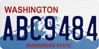 WA license plate ABC9484