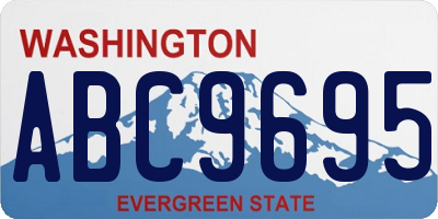 WA license plate ABC9695