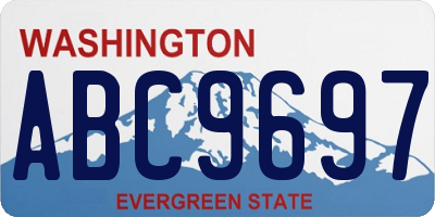 WA license plate ABC9697