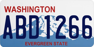 WA license plate ABD1266