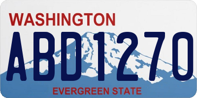 WA license plate ABD1270