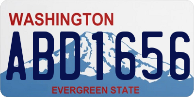 WA license plate ABD1656