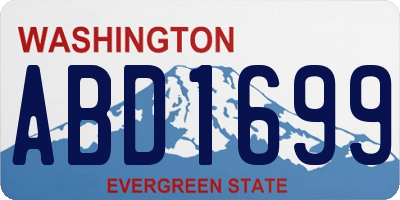 WA license plate ABD1699