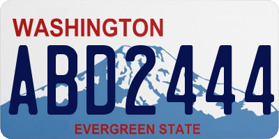WA license plate ABD2444