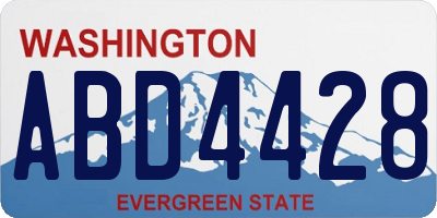WA license plate ABD4428