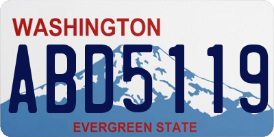 WA license plate ABD5119
