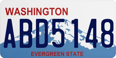 WA license plate ABD5148