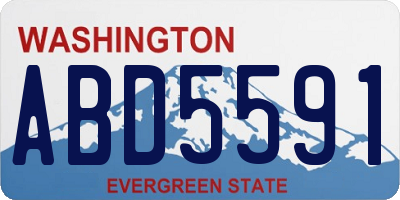 WA license plate ABD5591