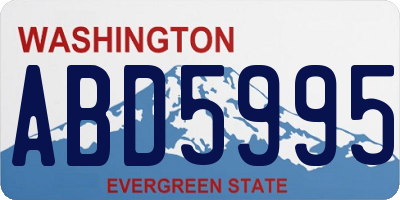 WA license plate ABD5995