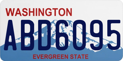 WA license plate ABD6095