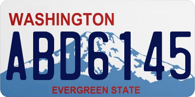 WA license plate ABD6145