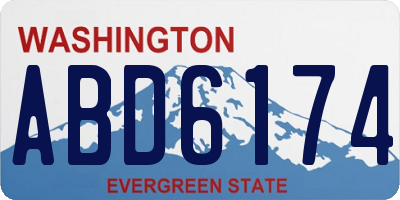 WA license plate ABD6174