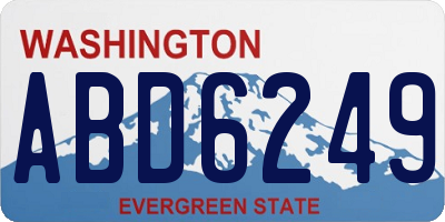 WA license plate ABD6249