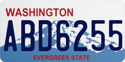 WA license plate ABD6255