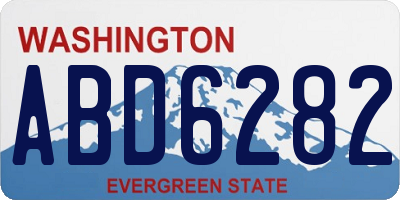 WA license plate ABD6282