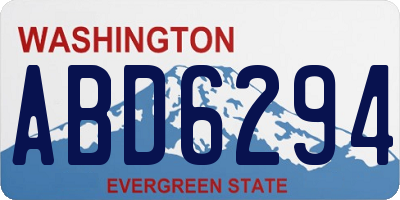 WA license plate ABD6294
