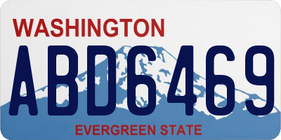WA license plate ABD6469