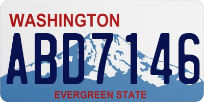 WA license plate ABD7146