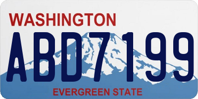 WA license plate ABD7199