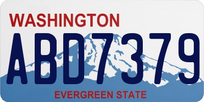 WA license plate ABD7379