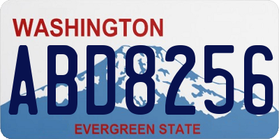 WA license plate ABD8256